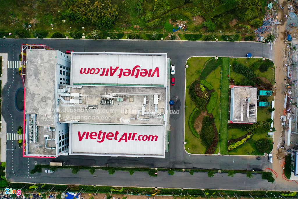 Tòa nhà Vietjet nhìn từ ảnh vệ tinh 