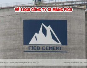 VẼ QUẢNG CÁO TRÊN CAO - LOGO FICO